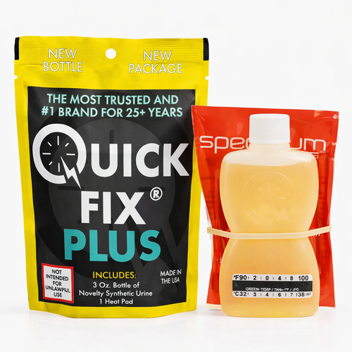 Quick Fix Plus Synthetic Urine 3 oz Bottle with Heat Pad