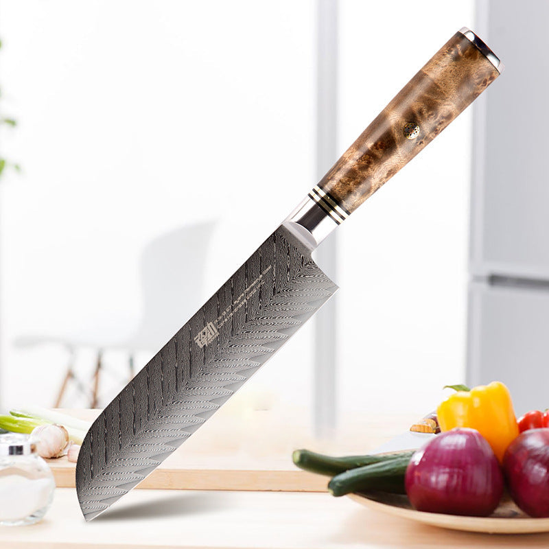 Damascus Chef Knife 7″
